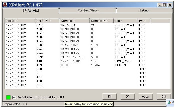 XPAlert Screenshot